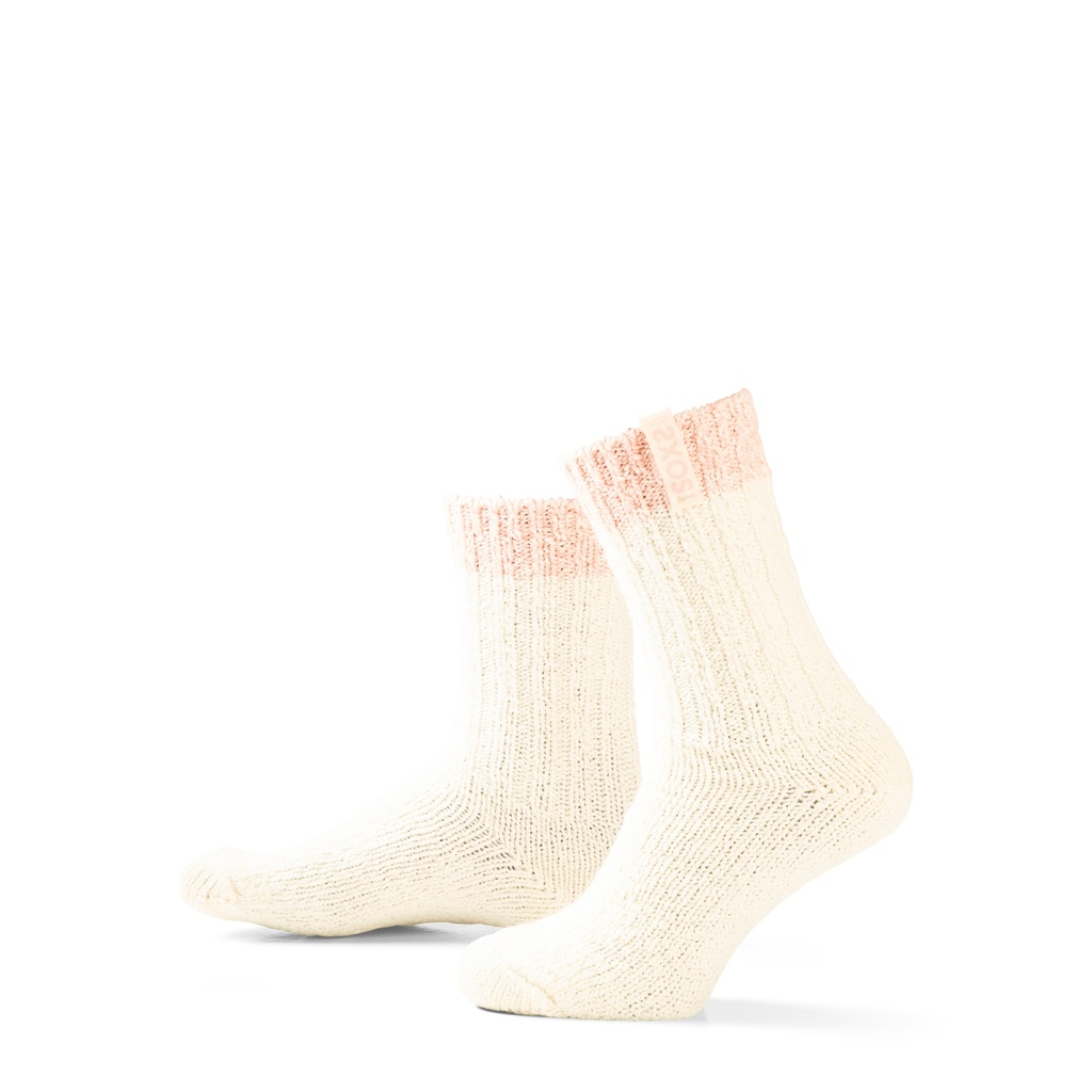 Soxs - Originals, mittelhoch, bi-c, cremefarbene Wolle, pearl blush