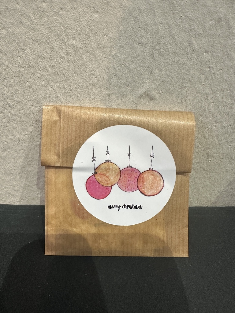 Stilbude - Weihnachtliche Sticker 5er Set - Weihnachtskugeln Merry Christmas - Stilbude x Küstenmutti