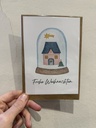 Stilbude - Postkarte ‚Schneekugel‘ Frohe Weihnachten mit Umschlag