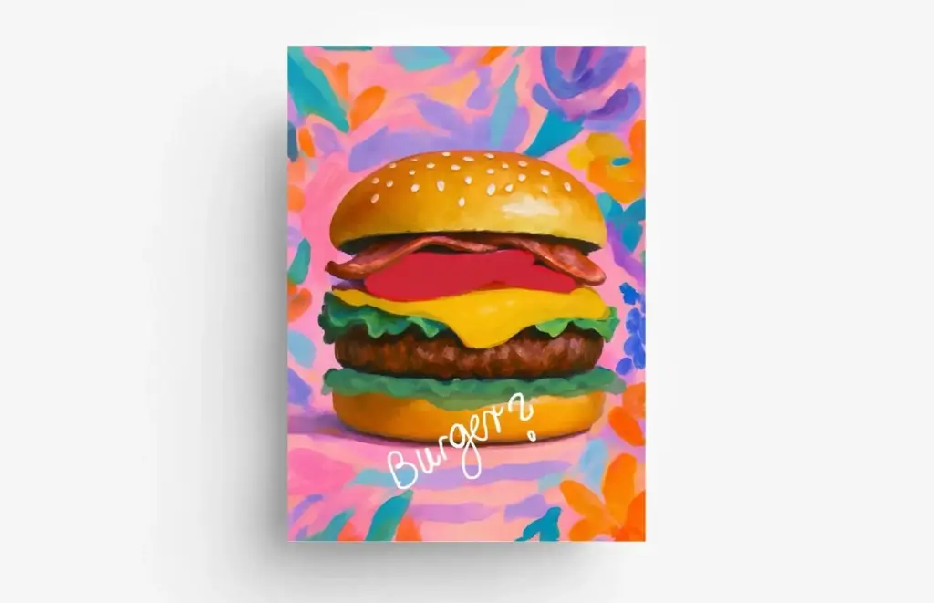 Hej Ibiza - Postkarte - Burger