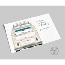 Annelis Art - Postkarte - Lücke im Lebenslauf wegen Bulli