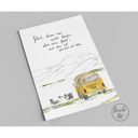 Annelis Art - Postkarte - Glück kann man nicht kaufen, aber einen Bulli