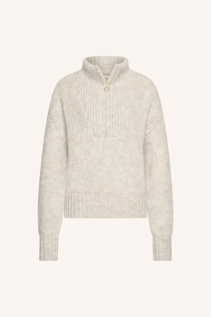 By Bar - Boxy Beau Pullover - 881 Stone Grey 