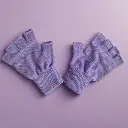 Klue - Wool fingerless gloves - lilac (Fingerlose Handschuhe)