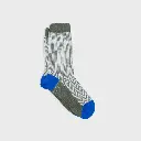 Billybelt - Baumwollsocken LIGHTNING FOREST Fischgrätenmuster - khaki white blue