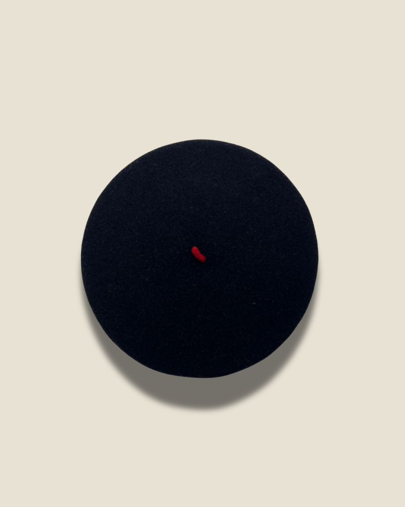 Le Beret Francais - Beret Baskenmütze - Black