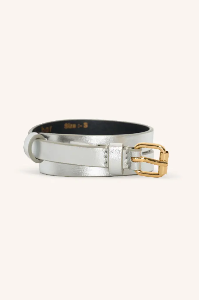 By Bar - Julie Silver Belt - 810 silver 