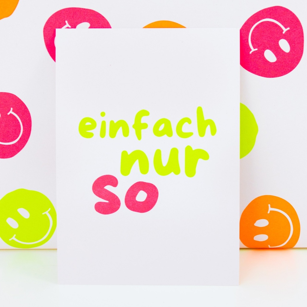 Bow & Hummingbird - Postkarte - Einfach nur so - Recyclingpapier