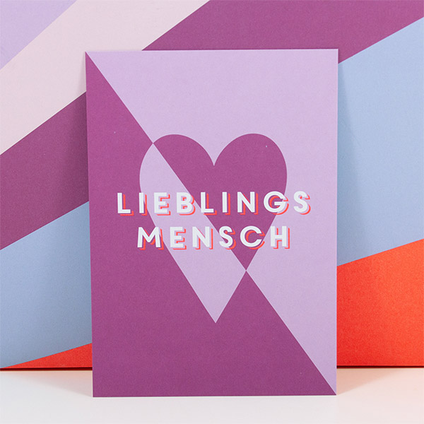 Bow & Hummingbird - Postkarte - Lieblingsmensch