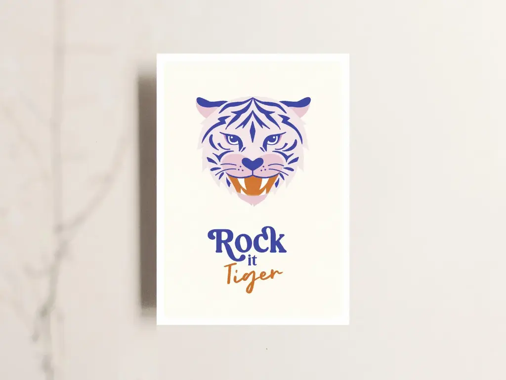 Tante Tia - Postkarte - Rock it tiger