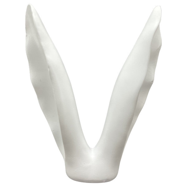 Hasenohr weiß Polyresin 18 x 5 x 23,5 cm