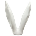 Hasenohr weiß Polyresin 18 x 5 x 23,5 cm