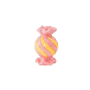 Housevitamin - Kerzenhalter TOFFEE CANDY rund gelb/rosa