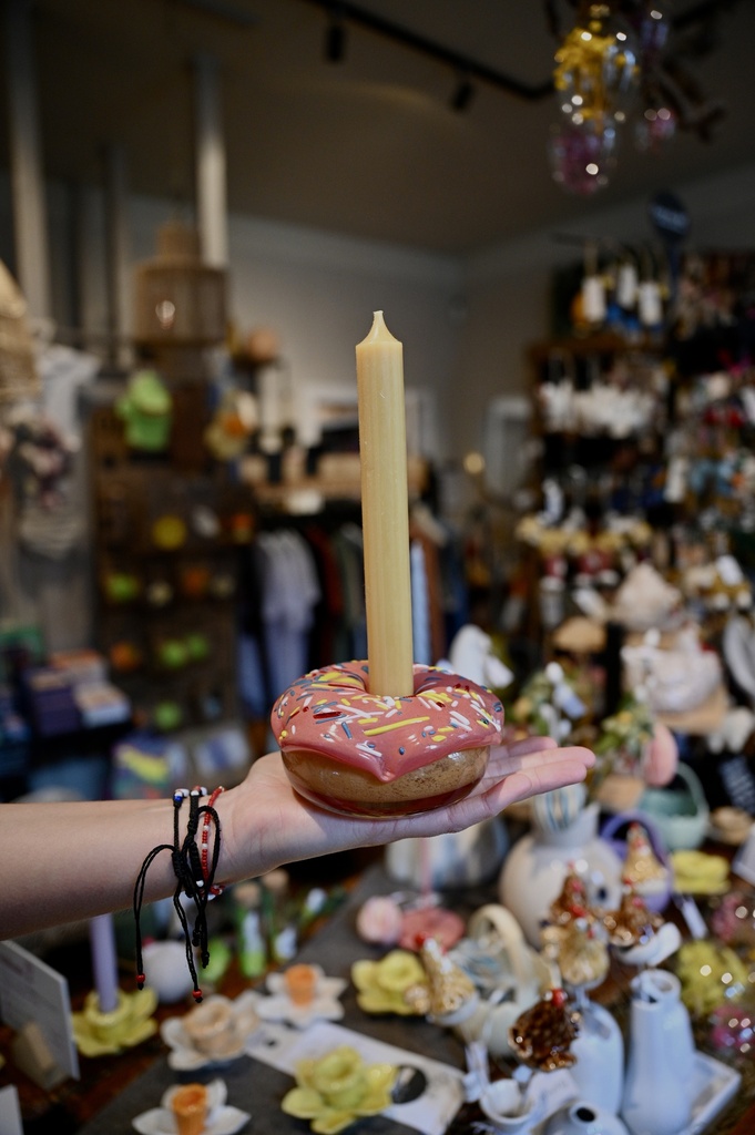 Kerzenhalter DONUT Sprinkles Glas