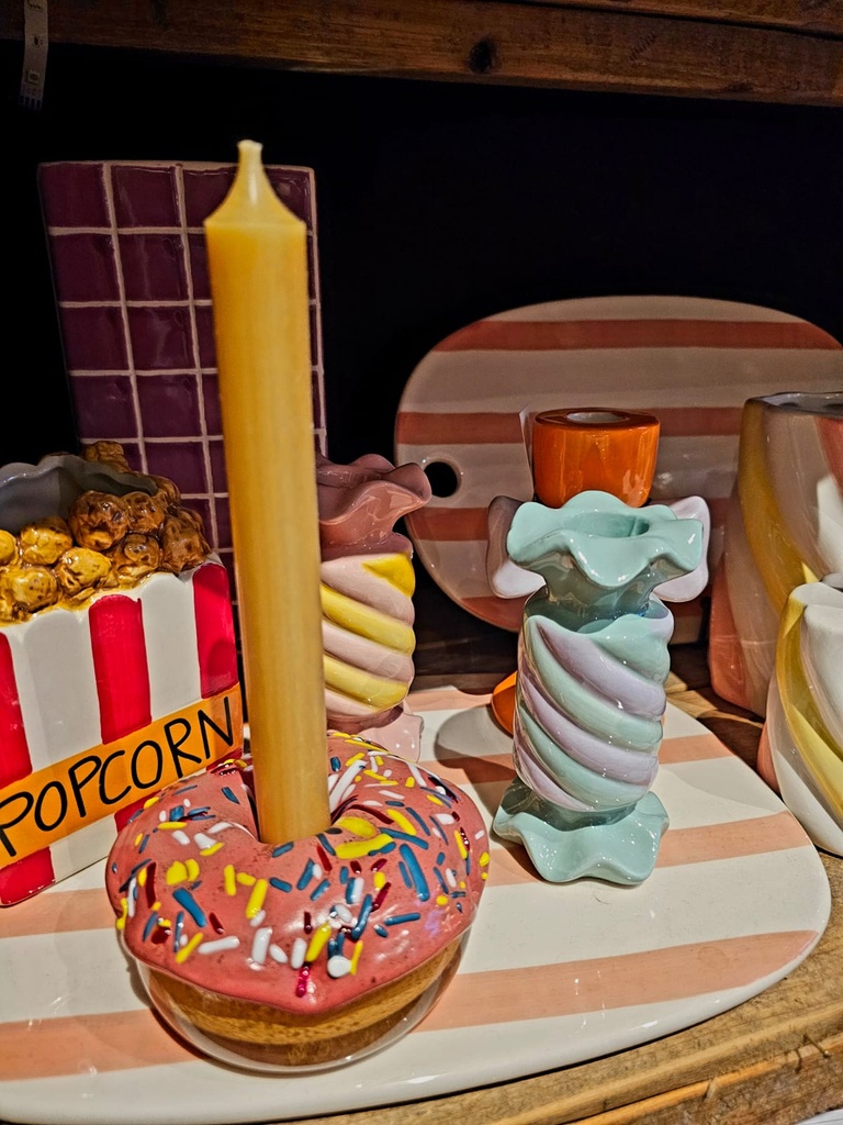 Kerzenhalter DONUT Sprinkles Glas