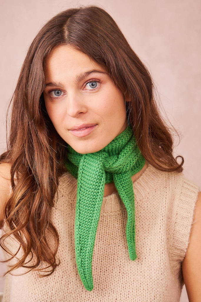 Calie Paris - Dreieckstuch/kleiner Schal SOPHIE Scarf gestrickt - Grün