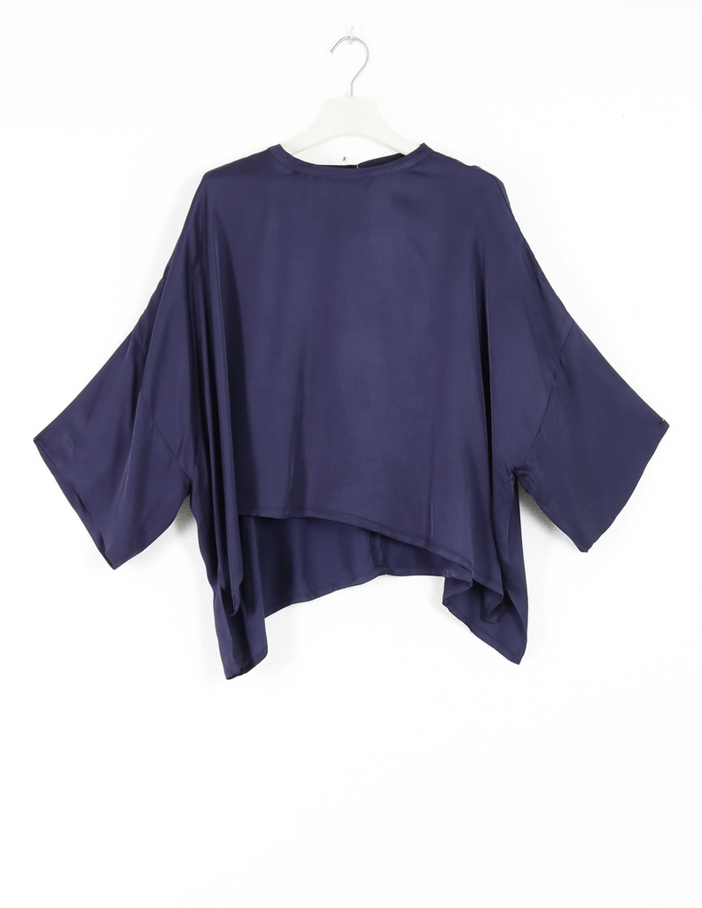 Julia June - Blusentop LIRY Rundhals navy