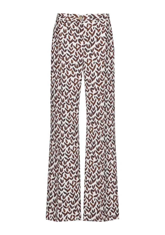 Caroline Biss - FANCY TROUSERS, NORMAL WAIST - chocolate