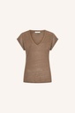 By Bar - Momi Linen Top - 1710 Iced Coffee