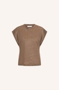 By Bar - Mason Linen Top - 1710 Iced Coffee