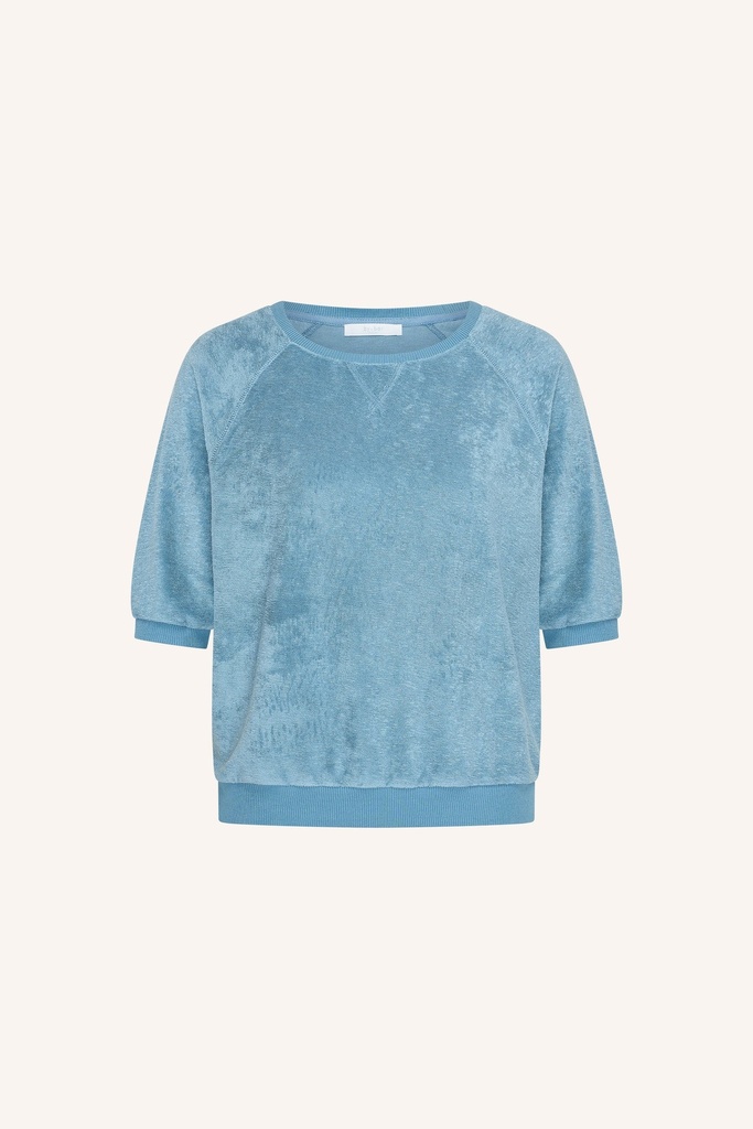 By Bar - Neva Slub Top - 706 blue stone