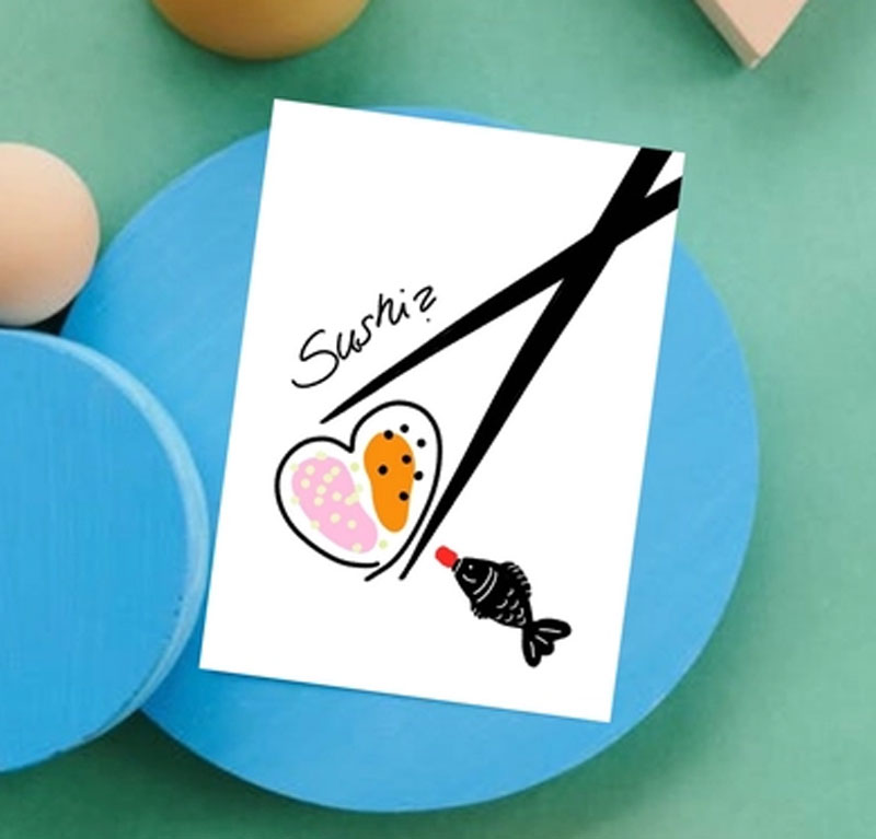 Hej Ibiza - Postkarte - Sushi?