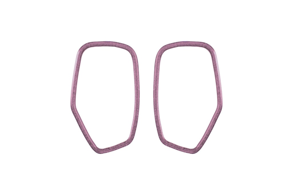 Lisa Kroeber Jewellery Art - Earrings Mix&Match FRAMES (ohne Kreole, nur Rahmen) - Purple Red Metallic