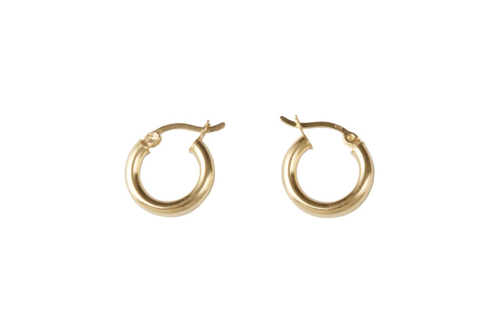 Lisa Kroeber Jewellery Art - Earrings Mix&Match Kreolen Gold Basic (nur Kreolen pur, ohne Anhänger/Rahmen)