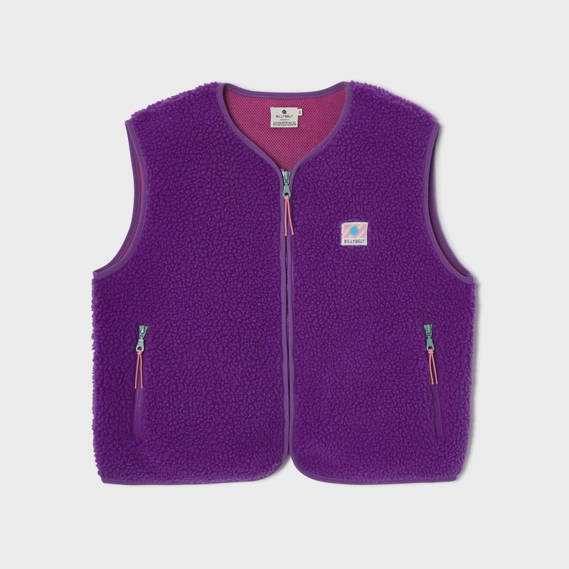 Billybelt - Sherpa Weste ärmellos - Purple 2.0