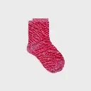 Billybelt - Baumwollsocken Zebra glitter - pink, rot