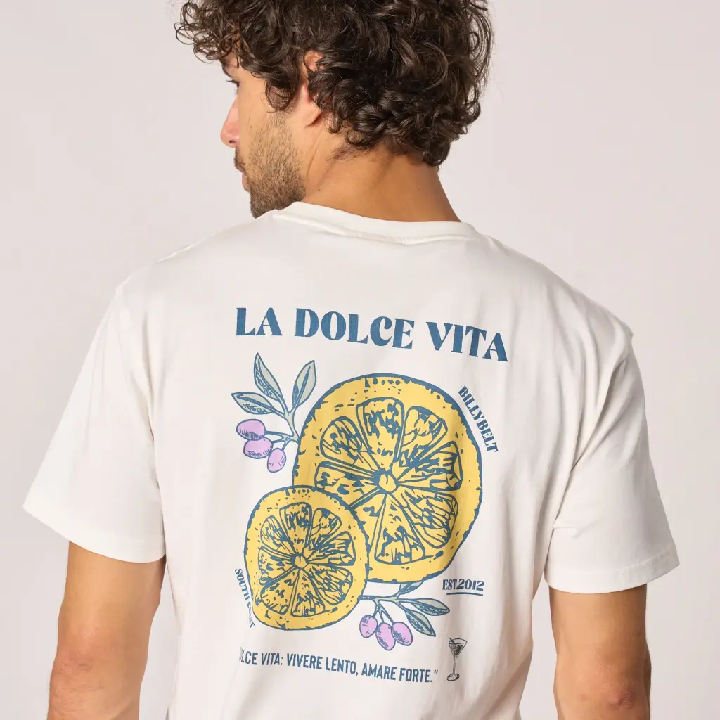 Billybelt - T-Shirt Bio-Baumwolle Dolce Vita - White