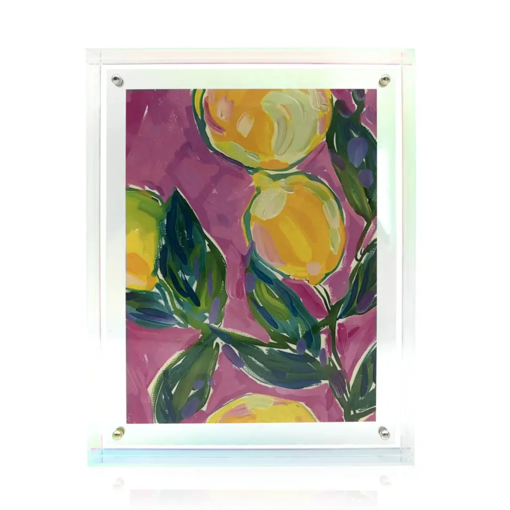 Mea Living - Neon Bilderrahmen Acryl Clear Rainbow 18x24 cm