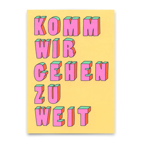 Deli Cards - Postkarte - Komm wir gehen zu zweit