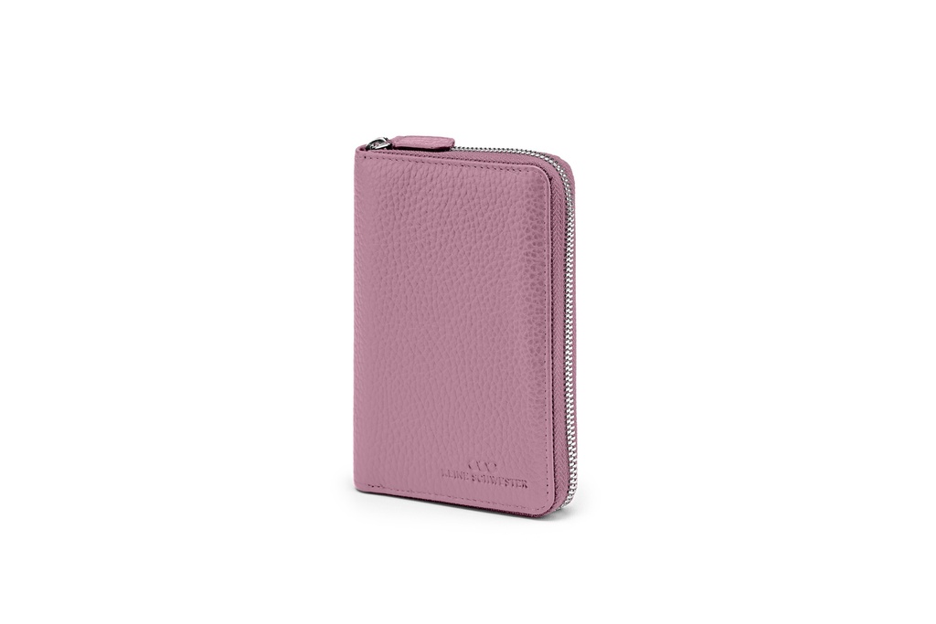 JANNE | mauve | silber | genarbt