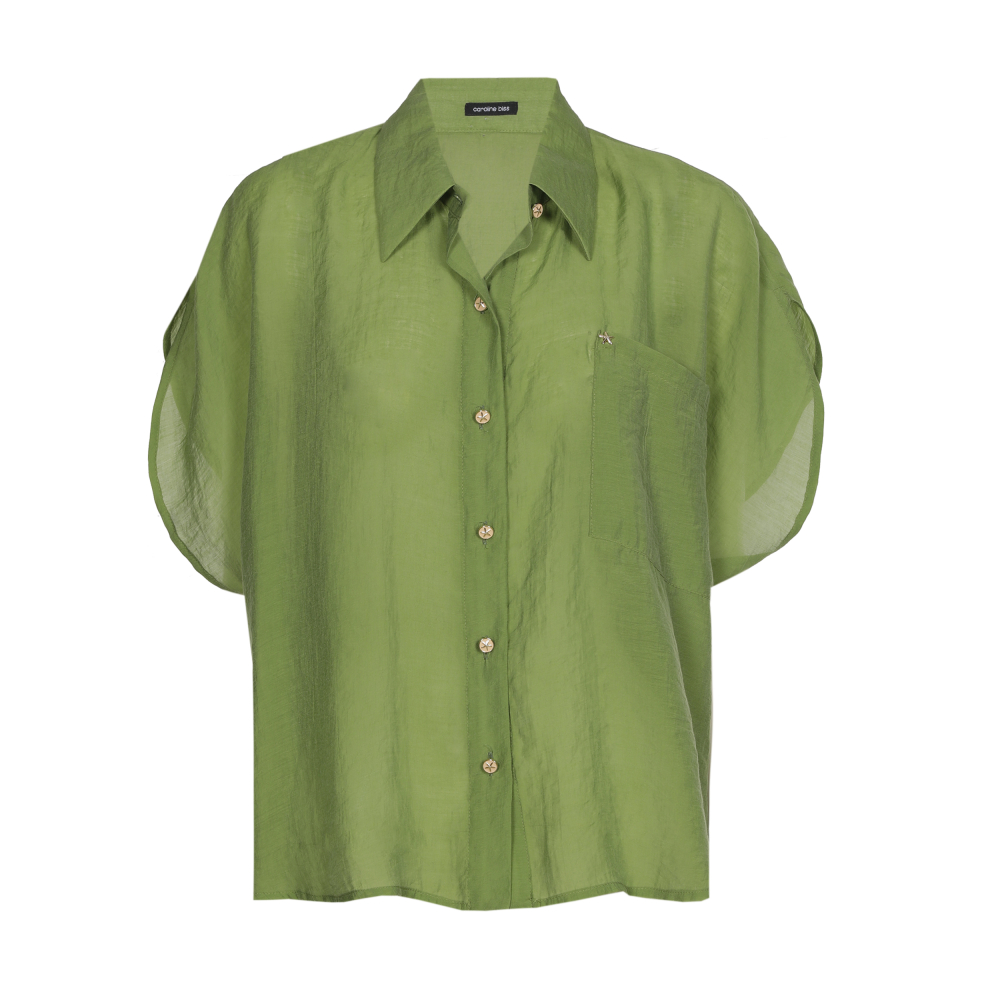 Caroline Biss - LIGHTWEIGHT BLOUSE palmtree