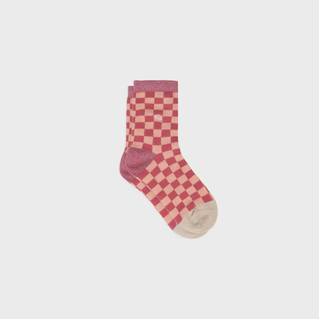 Billybelt - Kindersocken Bio-Baumwolle RETRO pink peach