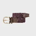 Billybelt - Elastischer Flechtgürtel geflochten burgundy