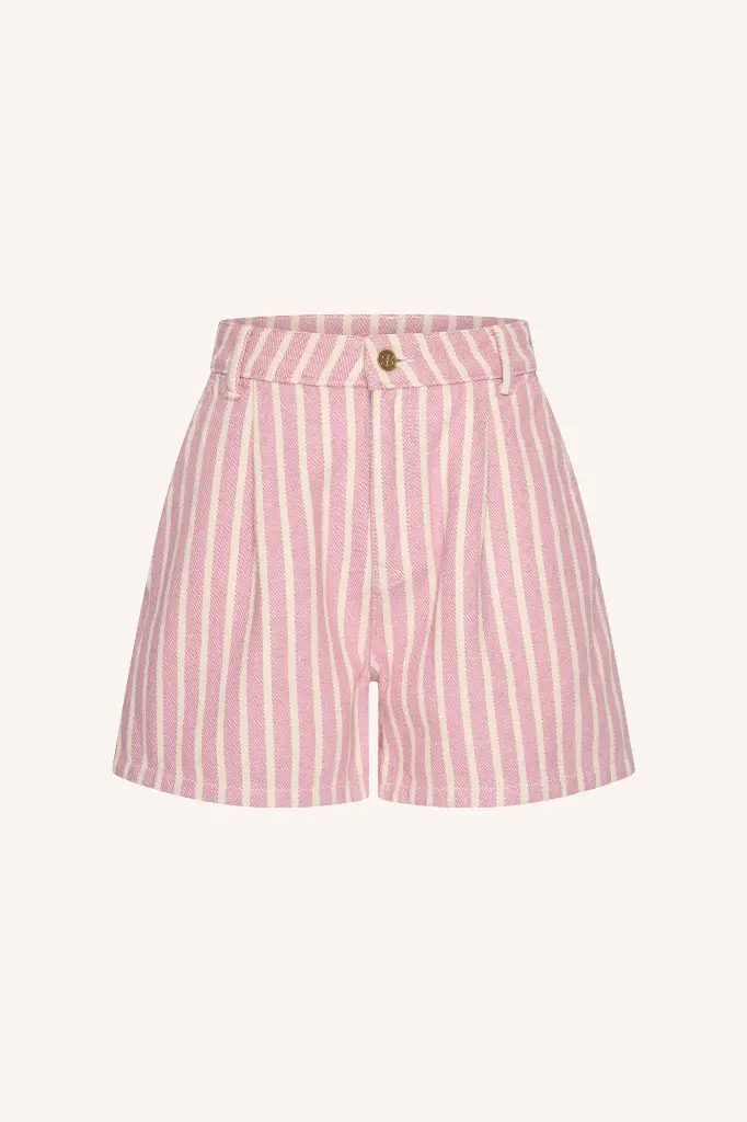 By Bar - June Stripe Shorts - 1322 Pink Stripe