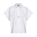 Caroline Biss - COTTON BLOUSE WITH SLEEVE EFFECT white