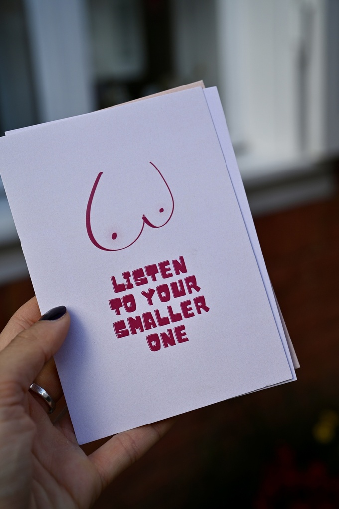 Stilbude - Postkarte - Listen to your smaller one