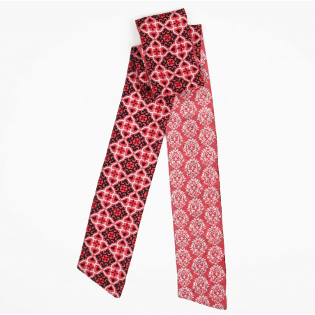 Les Belles Vagabondes - Seidenschal Bandeau Florence Marron Brown
