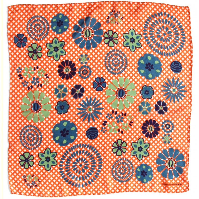 Les Belles Vagabondes - Seidentuch Mini Shippo orange