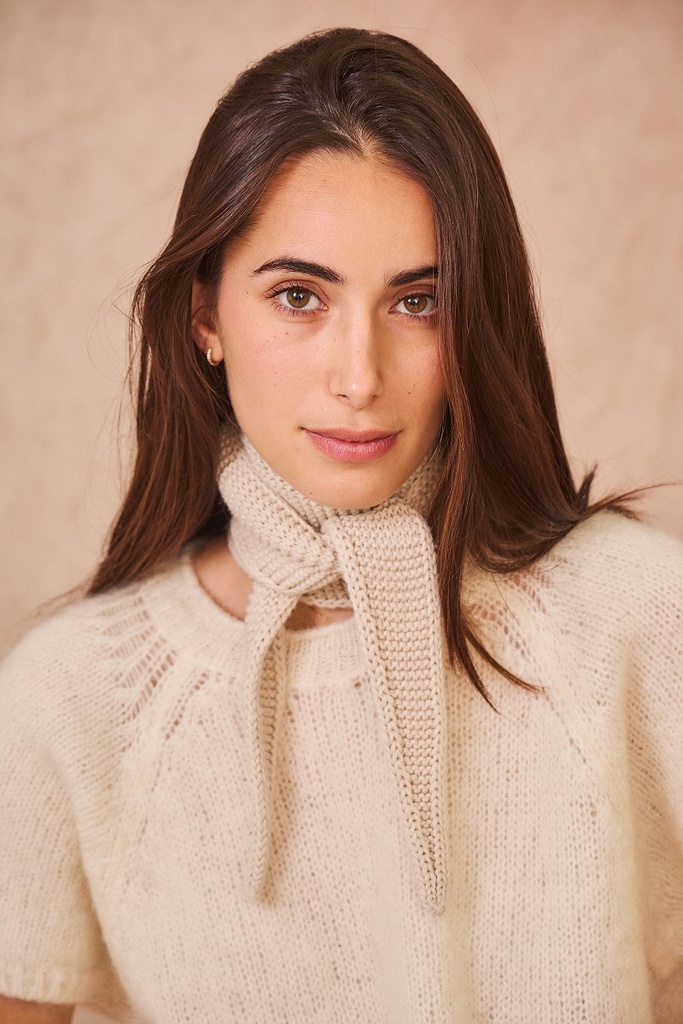 Calie Paris - Dreieckstuch/kleiner Schal SOPHIE Scarf gestrickt - Off-White
