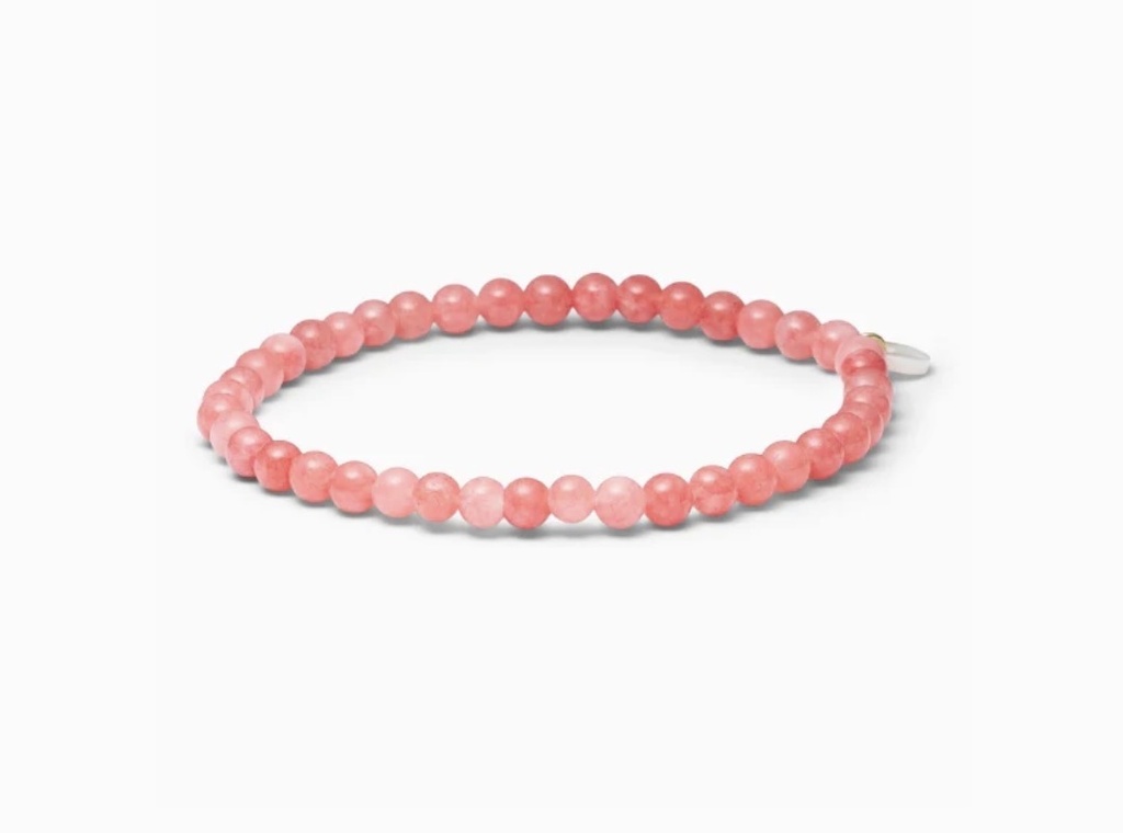 Soï Copenhagen - Armband Petite Redstone Quartz Stretch Bracelet 4mm - Clarity