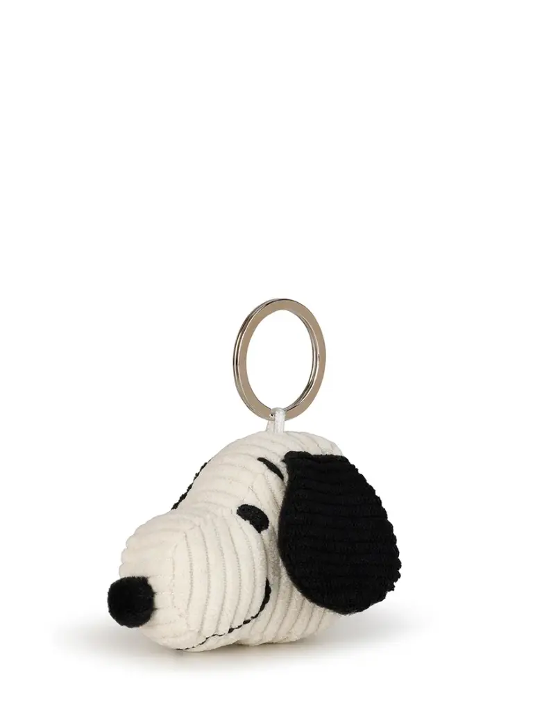 Bon ton toys - Schlüsselanhänger SNOOPY Head Keychain | corduroy | cream 4,5 cm