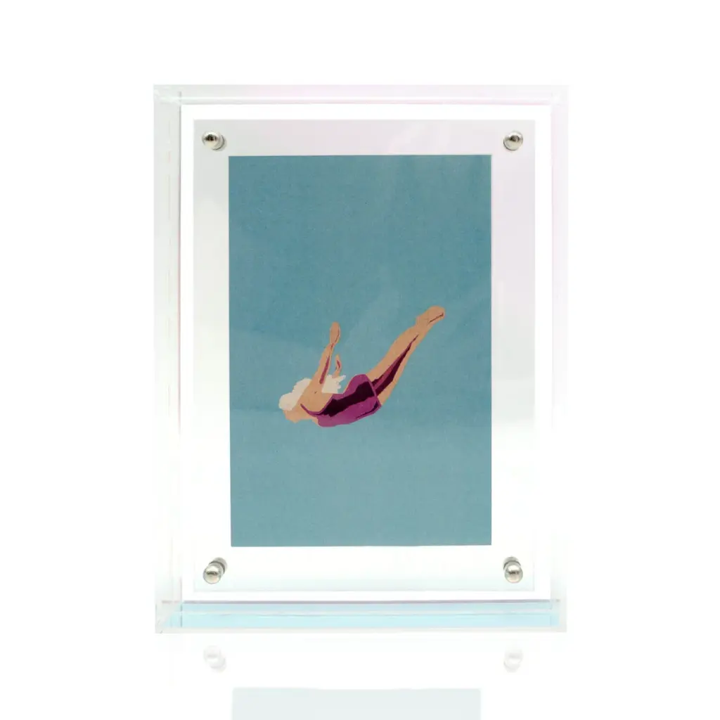Mea Living - Neon Bilderrahmen Acryl Clear Rainbow 10x15 cm