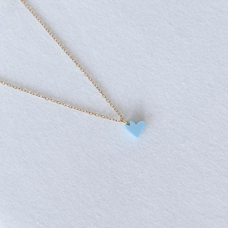 Studio Nok Nok - Necklace Heart Lightblue