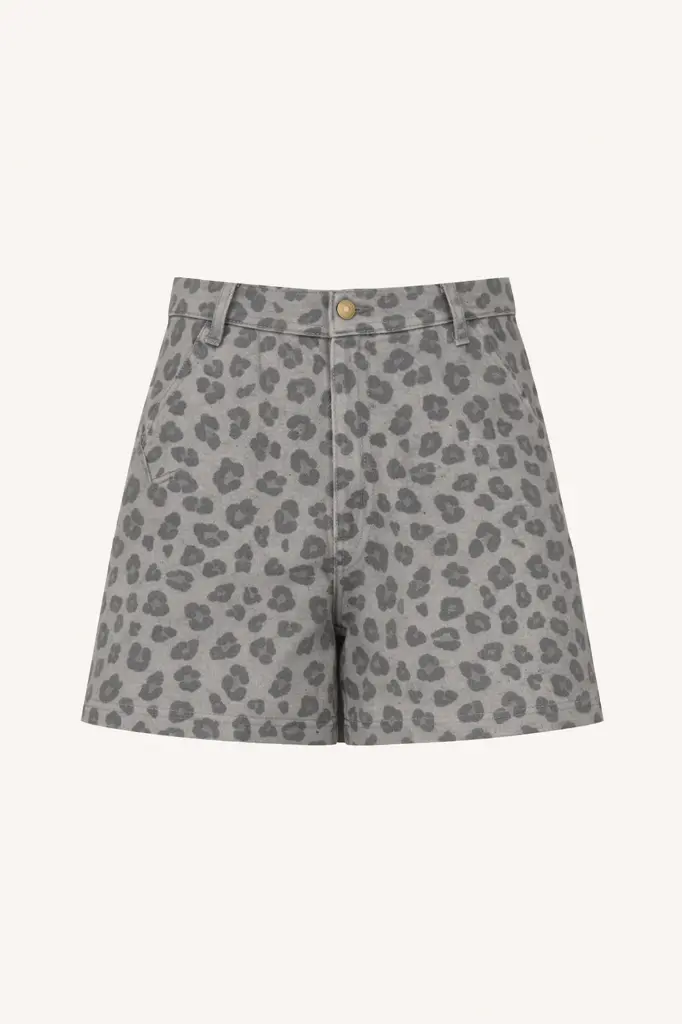 By Bar - June Grey Cheetah Shorts - 803 Grey Cheetah