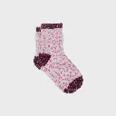 Billybelt - Baumwollsocken Leopard glitter - white, wine-red