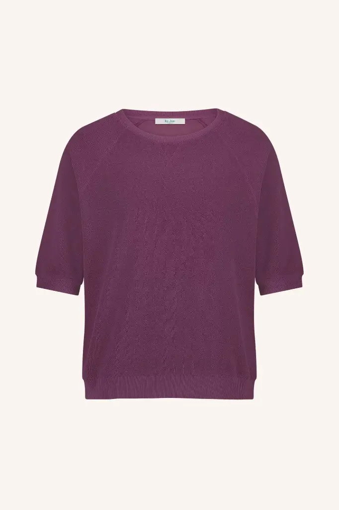 By Bar - Neva Slub Top - 1309 grape wine
